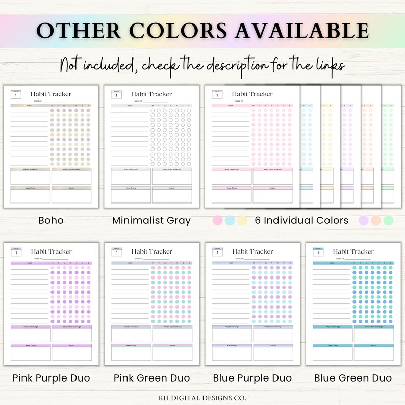 12 Week Planner Printable: Accomplish More in 12 Weeks Than Most Do in a Year (PDF) – Rainbow image 14