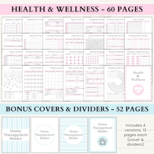 Home Management Binder | Printable Cleaning Schedule | Weekly Meal Planner | Budget Tracker | Household Organizer Checklist | PDF | 6 Colors image 7