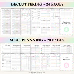 Home Management Binder | Printable Cleaning Schedule | Family Chore ...