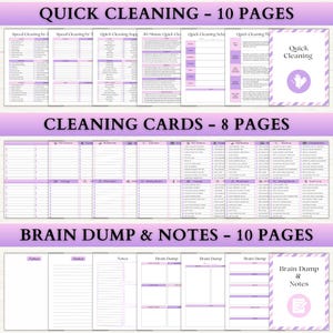 Home Management Binder | Printable Cleaning Schedule | Family Chore ...