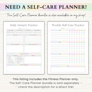 Fitness Planner Printable | Weight Loss Journal | Weekly Gym Tracker | Exercise & Nutrition Log | Adhd Wellness Planner | PDF | Rainbow image 14