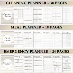 Ultimate Life Planner Printable Bundle | ADHD Monthly Productivity ...
