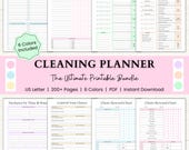 Cleaning Planner Printable | Adhd Chore Chart | Home Maintenance Tracker | Declutter Planner | Weekly Cleaning Schedule | PDF | 6 Colors