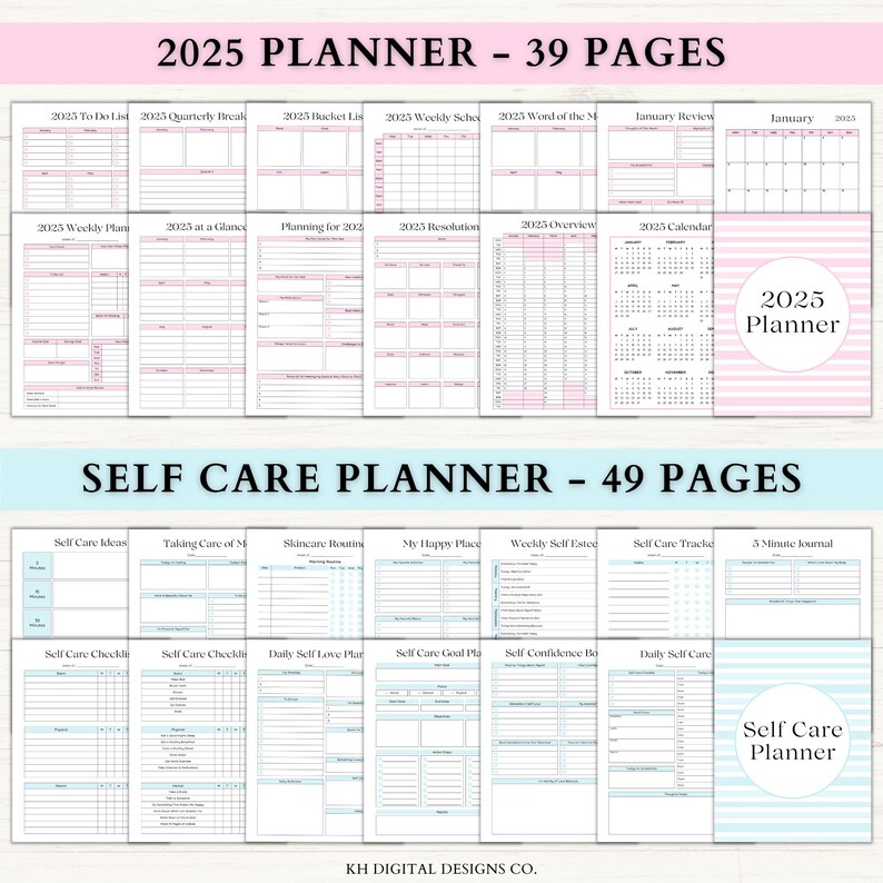 2025 Self Care Planner Bundle Printable Adhd Gratitude Journal Mom Self 2025 Self Care Planner Bundle Printable Adhd Gratitude Journal Mom Self