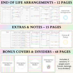 Emergency Binder Printable | End of Life Planner | Family Survival ...