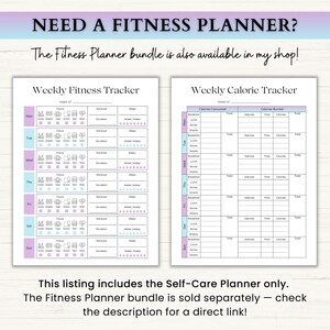 Self Care Planner Printable Bundle | ADHD Mental Health Journal | Anxiety Tracker | Healing & Wellbeing Journal | PDF | Blue Purple imagen 16