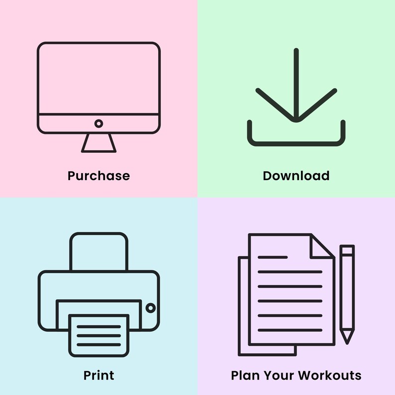 Fitness Planner Printable | Weight Loss Journal | Weekly Gym Tracker | Exercise & Nutrition Log | Adhd Wellness Planner | PDF | Rainbow image 9