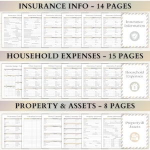 Emergency Binder Printable | End of Life Planner | Household Family ...