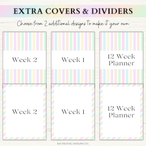 12 Week Planner Printable: Accomplish More in 12 Weeks Than Most Do in a Year (PDF) – Rainbow image 6