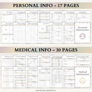 Emergency Binder Printable | End of Life Planner | Household Family Survival Binder | In Case of Emergency Disaster Planner | PDF | Boho image 2
