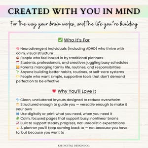 Fitness Planner Printable | Weight Loss Journal | Weekly Gym Tracker | Exercise & Nutrition Log | Adhd Wellness Planner | PDF | Rainbow image 11