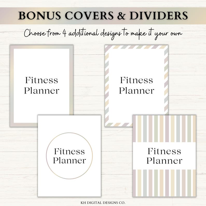 Fitness Planner Printable | Weight Loss Journal | Food & Calorie Tracker | Adhd Fitness Journey | Weekly Exercise Log | PDF | Boho image 5