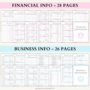 Emergency Binder Printable | End of Life Planner | Household Survival Binder | Family Emergency Planner | What If Binder | PDF | 6 Colors afbeelding 4