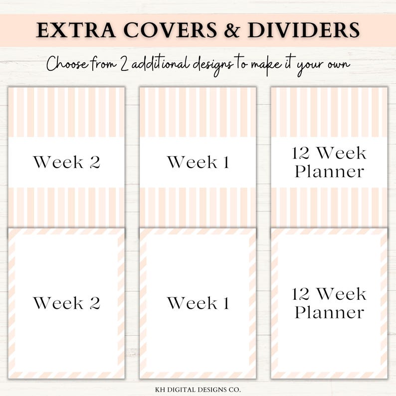 12 Week Planner Printable: Build Momentum & Achieve More in 12 Weeks with Focused Weekly Planning (PDF) – 6 Colors image 6