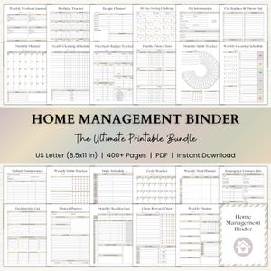 Home Management Binder | Printable Cleaning Schedule | Family Chore Charts | Adhd Weekly Budget Planner | Cleaning Checklist | PDF | Boho