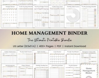 Home Management Binder | Printable Cleaning Schedule | Family Chore Charts | Adhd Weekly Budget Planner | Cleaning Checklist | PDF | Boho