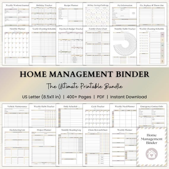 Home Management Binder | Printable Cleaning Schedule | Family Chore Charts | Adhd Weekly Budget Planner | Cleaning Checklist | PDF | Boho