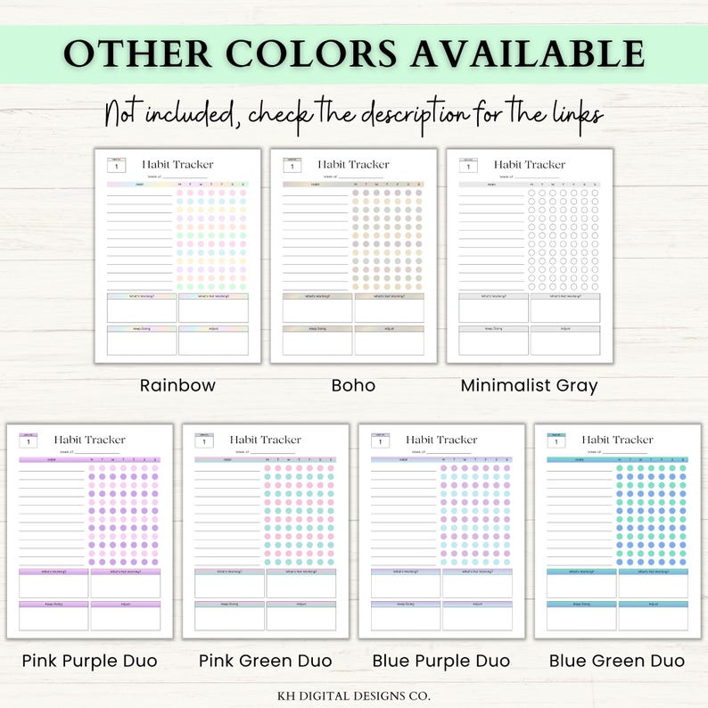 12 Week Planner Printable: Build Momentum & Achieve More in 12 Weeks with Focused Weekly Planning (PDF) – 6 Colors image 15