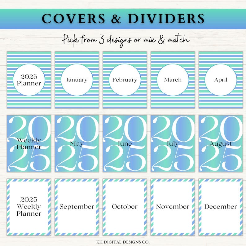2025 Dated Weekly Planner Printable Adhd Digital Planner Week on One