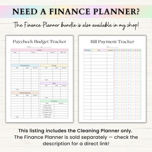 Cleaning Planner Printable | Adhd Adult Chore Chart | Home Maintenance & Declutter Planner | Weekly Cleaning Checklist | PDF | Rainbow afbeelding 15