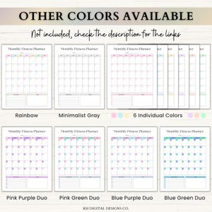 Fitness Planner Printable | Weight Loss Journal | Food & Calorie Tracker | Adhd Fitness Journey | Weekly Exercise Log | PDF | Boho image 13
