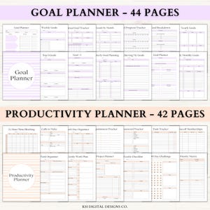 Ultimate Life Planner Printable Bundle | ADHD Monthly Productivity ...
