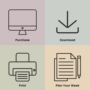 12 Week Planner Printable: Goal-Focused Planning System for Weekly Routines & Daily Progress (PDF) – Boho imagen 10