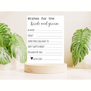 Beratung für die Braut und Bräutigam Karte moderne Vorlage, Beratung Karten Hochzeit, Brautparty Rat Karten und Schild, Glückwünsche Schild DIY