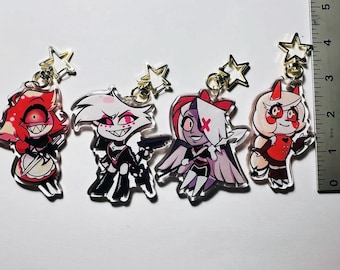 Llaveros de doble cara de Hazbin Hotel