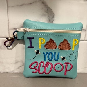 I poop, you scoop Dog Poop Bag Holder, Dog Poo bag holder, FREE shipping, funny gift