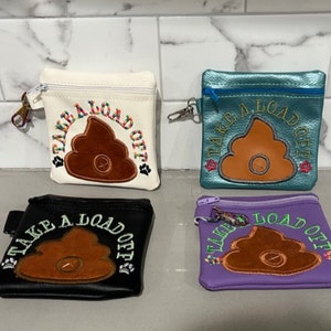 Take a load off Dog Poop Bag Holder, Dog Poo bag holder, FREE shipping, funny gift