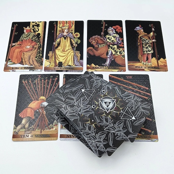 Rider Waite Tarot Deck: Waterproof Plastic Cards With Guidebook - Etsy