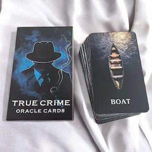 Jeu de cartes Oracle, cartes Oracle True Crime, nouveau jeu de cartes Oracle, boîte de cartes de tarot.