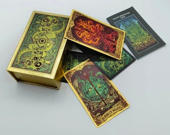 Kesulu Mythology Tarot 【シルバー版】　タロットカード タロットカード「クトゥルフ神話 タロット シルバー ※海外製」jo