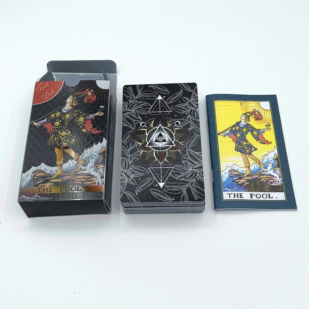 Rider Waite Tarot Deck: Waterproof Plastic Cards With Guidebook - Etsy
