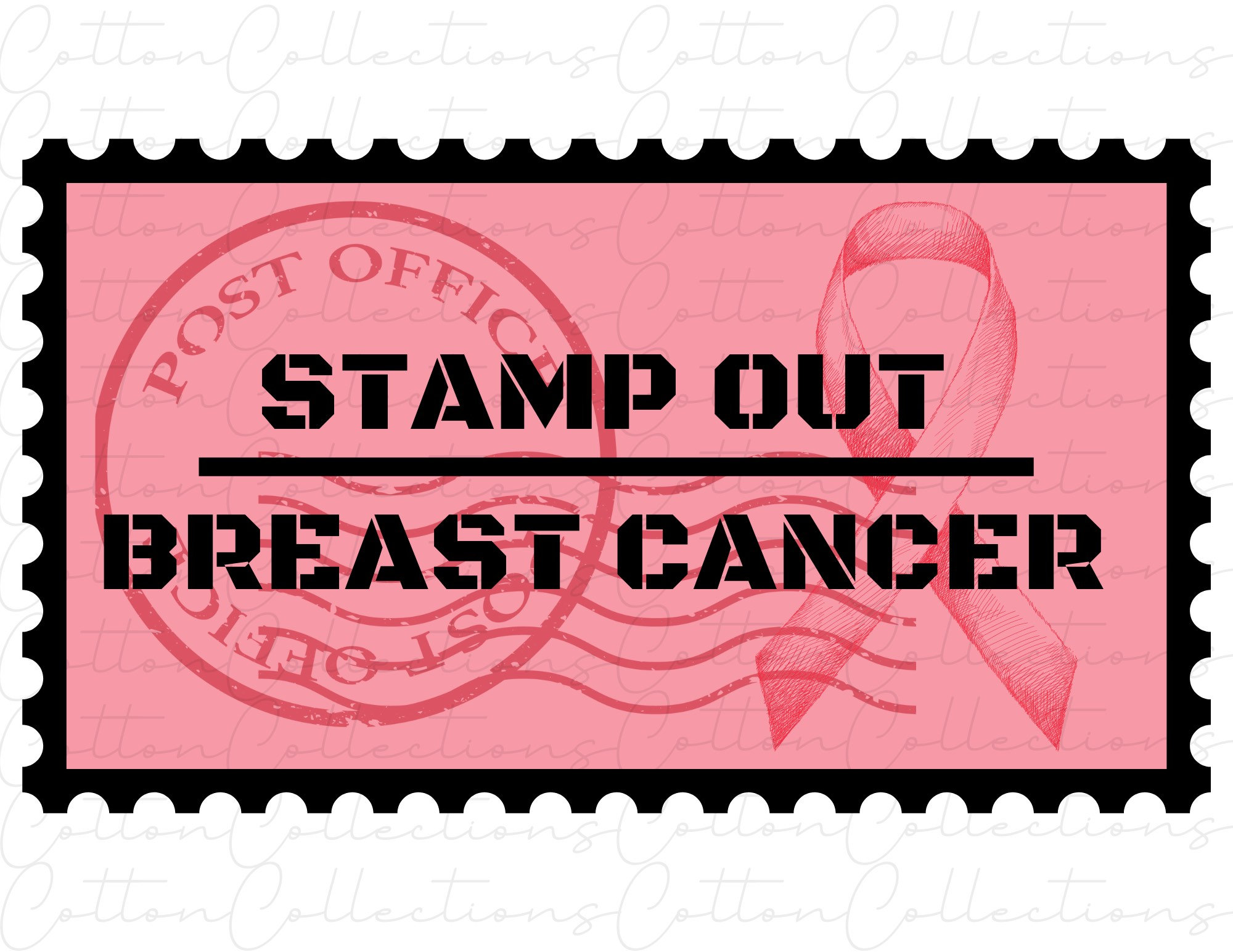 Stamp Out Breast Cancer Png Etsy
