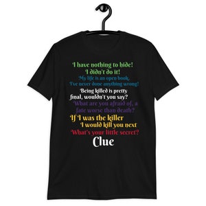 Clue Movie Shirt // Clue the Movie Gift // Movie Buff Shirt