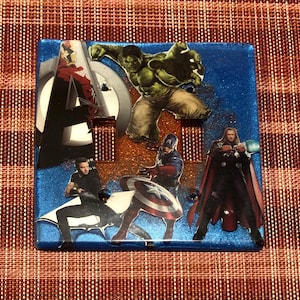 Avengers Superhero Double Light Switch Cover