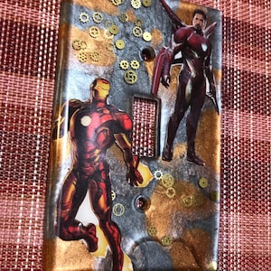 Iron man Themed Light Switch Cover