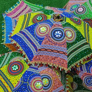 Wedding Decor Patchwork Parasoral Umbrella With Multicolors In Wholesale Prices For the Any Type od Decoraration. image 1