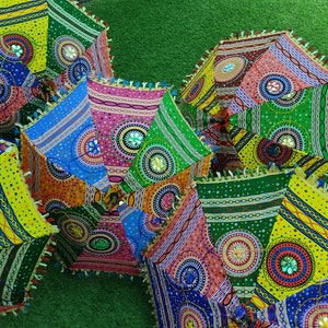 Wedding Decor Patchwork Parasoral Umbrella With Multicolors In Wholesale Prices For the Any Type od Decoraration. image 8