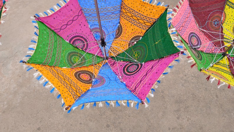 Wedding Decor Patchwork Parasoral Umbrella With Multicolors In Wholesale Prices For the Any Type od Decoraration. image 4