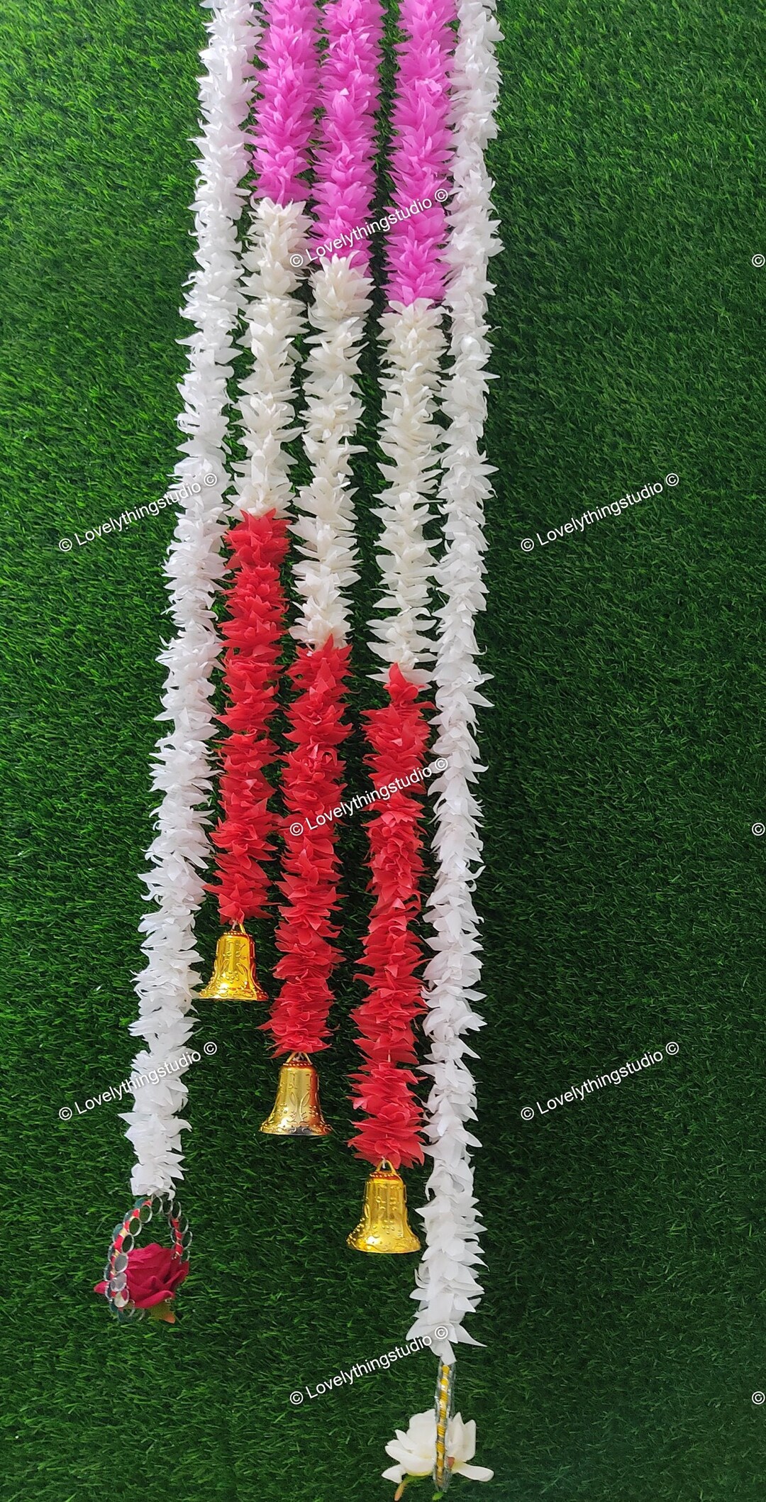 Jasmine Flower String With Beautiful Bells Backdrops Flower Garland