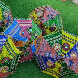 Wedding Decor Patchwork Parasoral Umbrella With Multicolors In Wholesale Prices For the Any Type od Decoraration. image 9