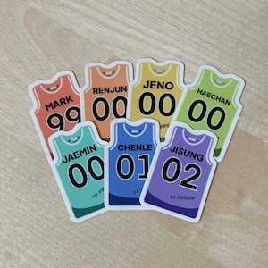 NCT DREAM members Jersey Stickers