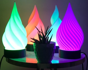 Lâmpada espiral Iluminação Luz noturna Decoração Lâmpada de cabeceira Lâmpada estética