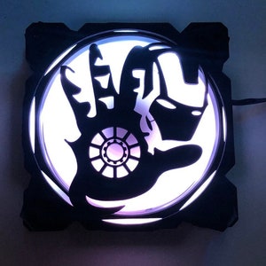 3 Stück Iron Man Fan Cover 3x Computer Gaming Fan Grill SHROUD CUSTOM PRINTED 120MM 140MM