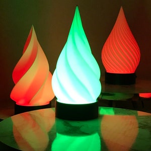 Spiral Lamp Lighting Night Light Decor Lamp Bedside Lamp Aesthetic Lamp