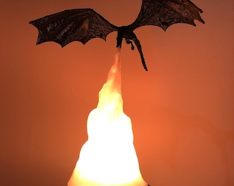 Luminária RGB / Game of Thrones / Abajur Dragão / Luminária Decorativa Artística