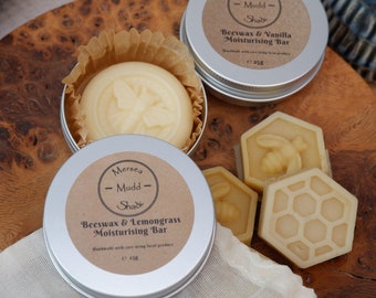 Beeswax Moisturising Bar 20g - Lotion Bar Plastic Free Moisturiser Essential Oils